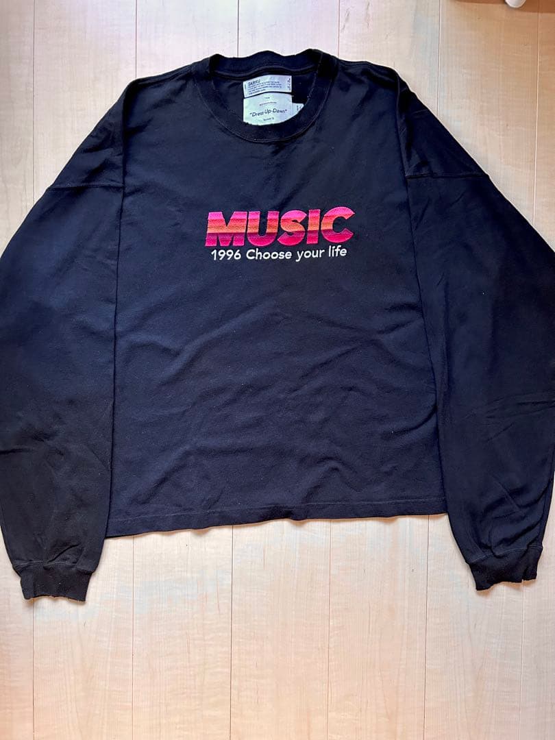 23AW DAIRIKU ダイリク MUSIC TEE ロンT ダメージ加工