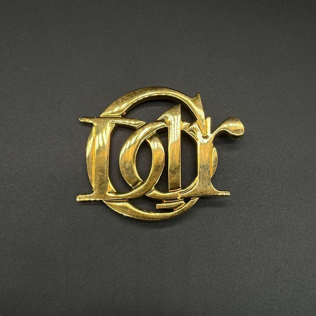 美品 4215 Christian Dior ディオール 旧ロゴ ブローチ - メルカリ