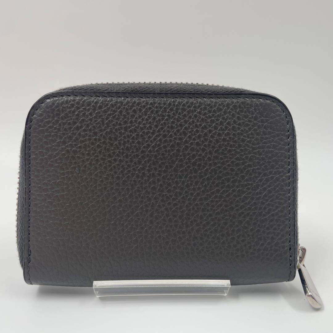 【✨未使用】 フェラガモ ケース ダブルガンチーニ ラウンドジップ シボ革