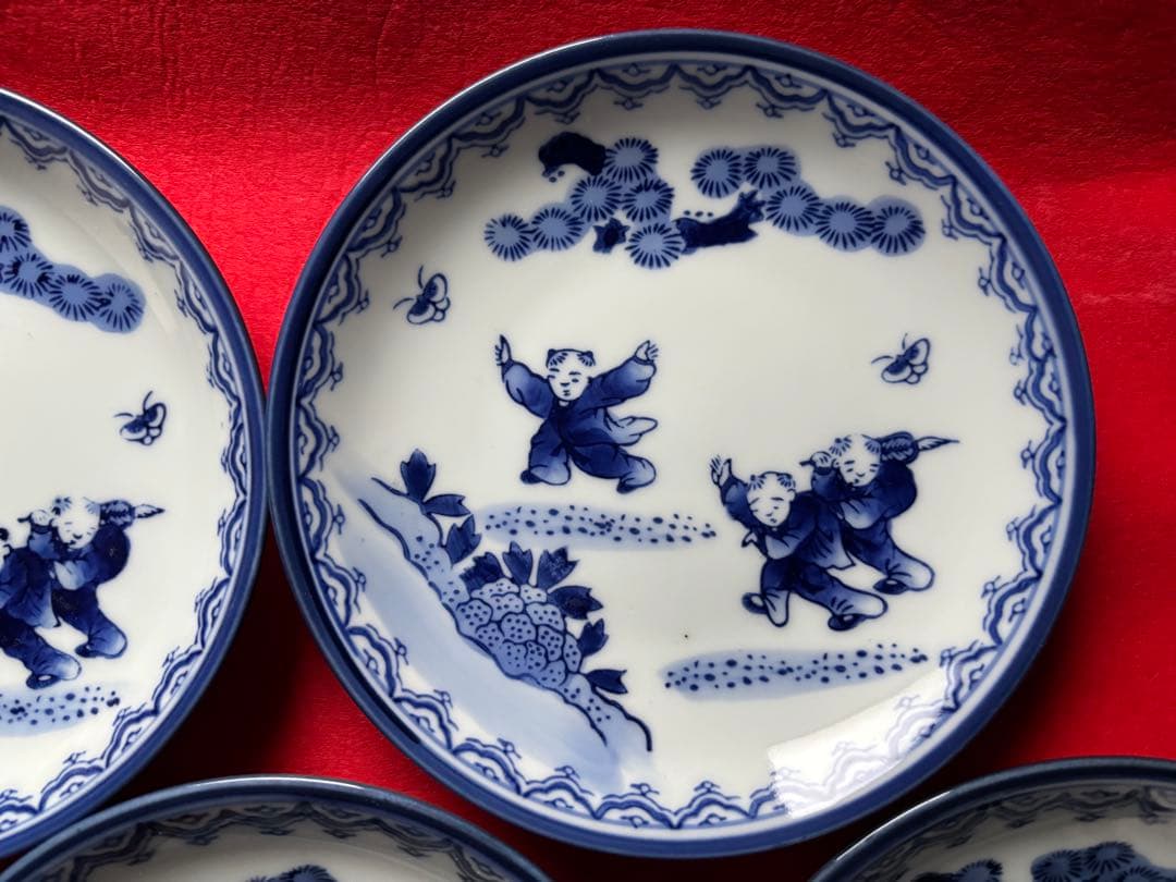 鍋島焼 稚児絵丸皿 （直径約15.5cm）銘々皿 - メルカリ