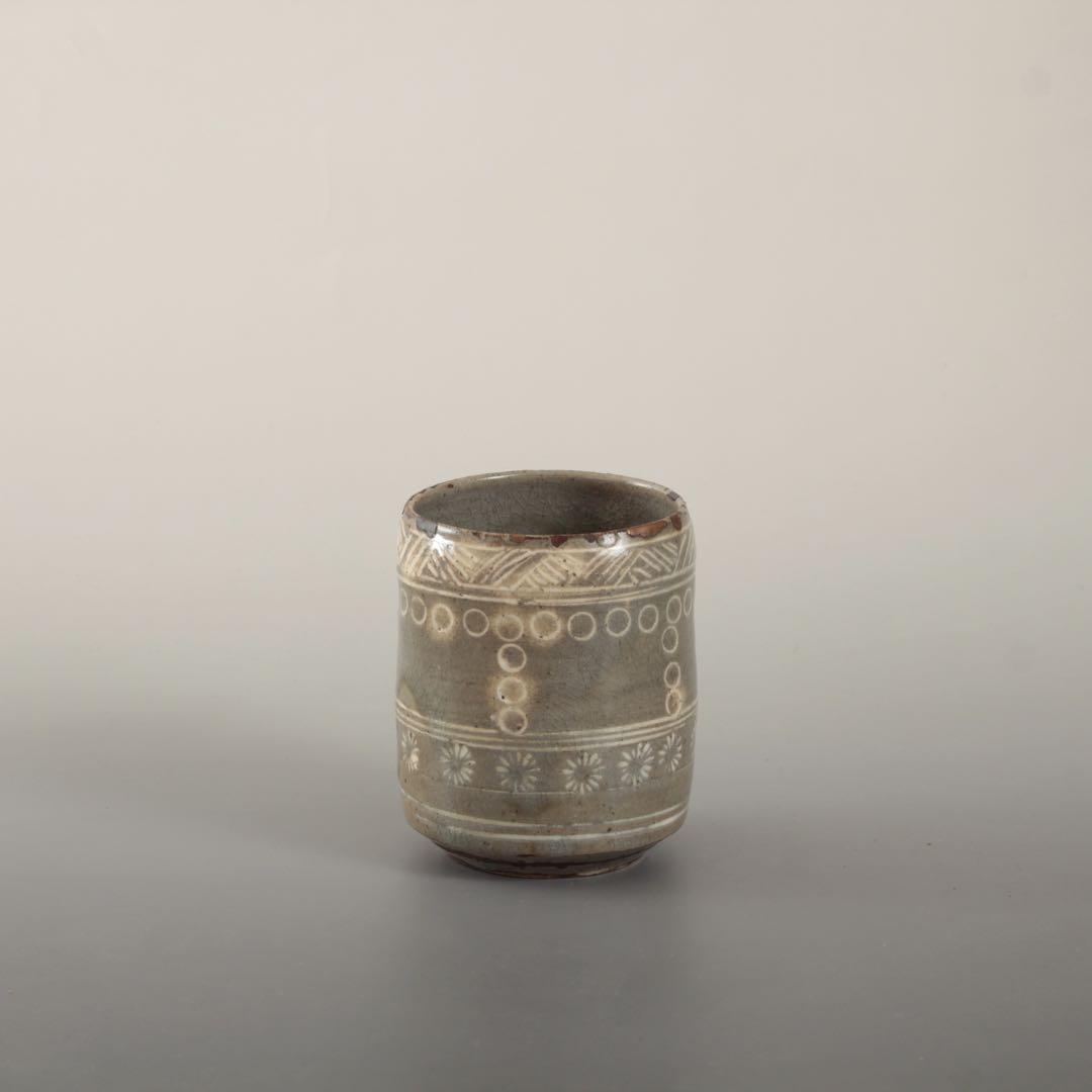 白象嵌 筒茶碗 茶道具 古美術 酒器 茶碗 古道具 アンティーク 白象嵌 八代焼 白象嵌 筒茶碗 茶道具 古美術 酒器 茶碗 古道具 アンティーク 白象嵌