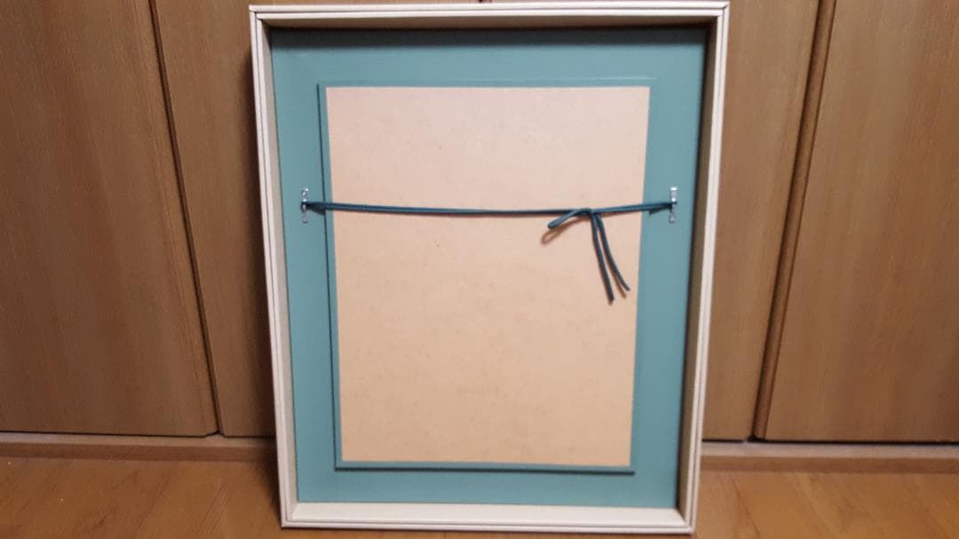 未使用】マーブルアート 「 花 Ⅰ 」 F6 額装品