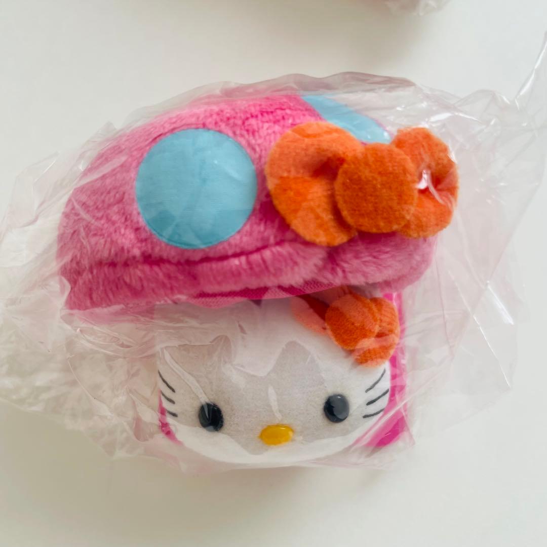 d*3様 ハローキティ きのこ　マスコット　ぬいぐるみ 3個セット　キーホルダー