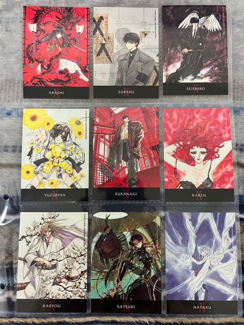 CLAMP X 原作 トレーディングカード まとめ売り88枚 カードホルダー
