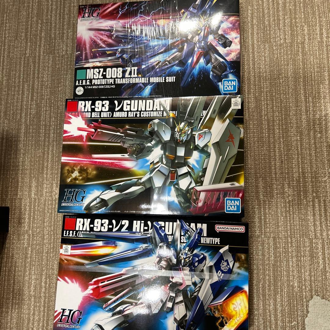 ZII νガンダム HI-νガンダム HG 3点セット