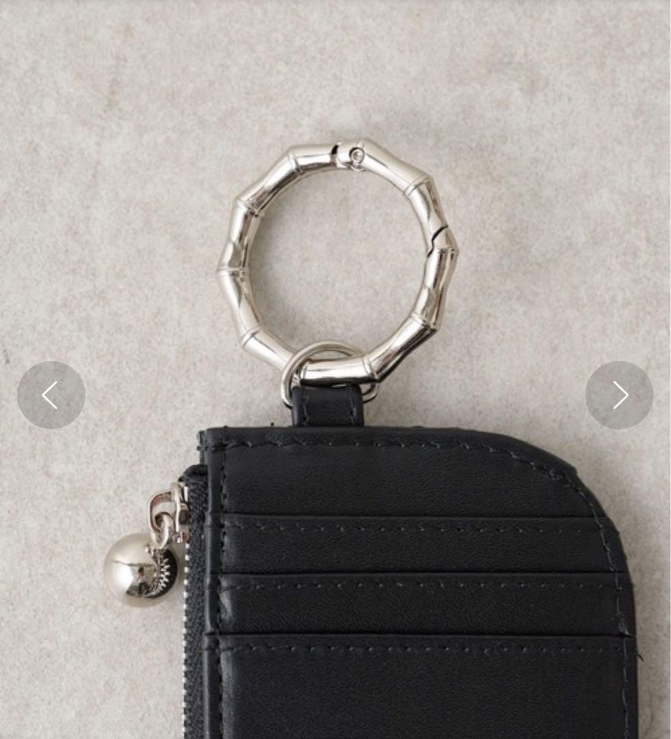 【新品】イアパピヨネ キルティングカードケース ブラック