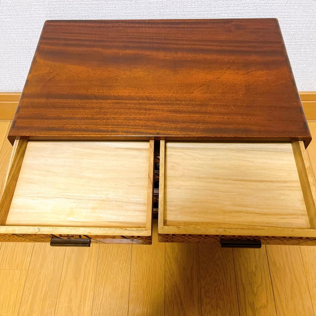 箱根寄木細工 小引き出し 4段 5杯 小箪笥 民芸家具 伝統工芸品 小物