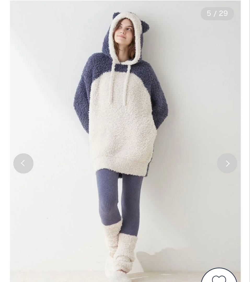 【ポケスリ】カビゴンフーディ&レッグウォーマーレギンスセット【ジェラピケ】