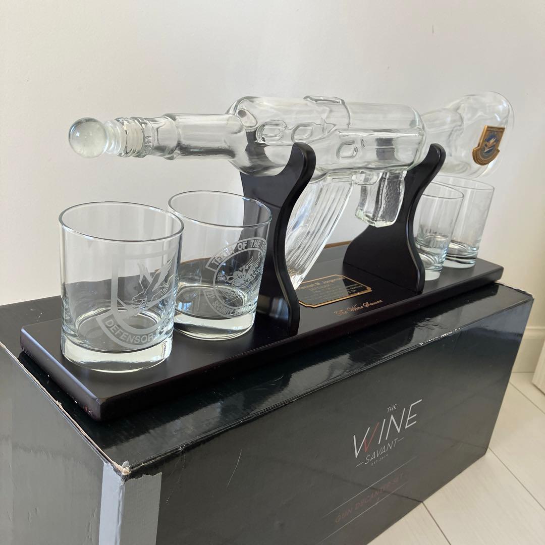 [最終値下げ‼️]The Wine Savant ガン大型ウイスキーデカンタセット