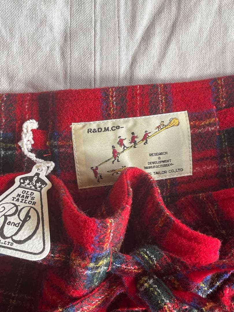 新品　R&D.M.Co- チェック　スカート　オールドマンズテーラー