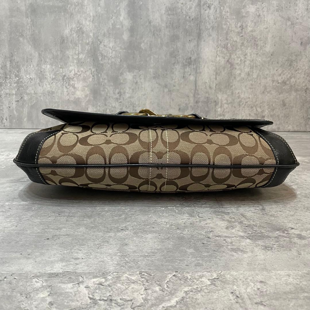 極美品✨ COACH キャンバス シグネチャー ワンショルダー バッグ Y2K