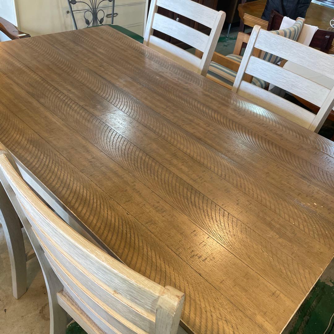 値下げ‼︎ Ashley・アシュリー・ダイニングセット シャビー風仕上げ