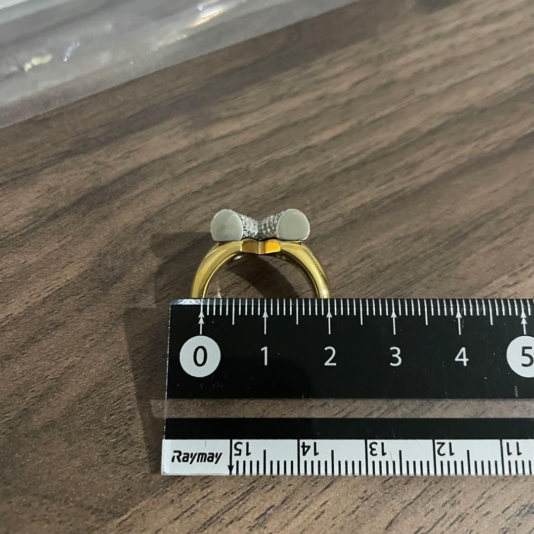 【鑑定済み】ルイヴィトン リング エセンシャルV ストラス ゴールド