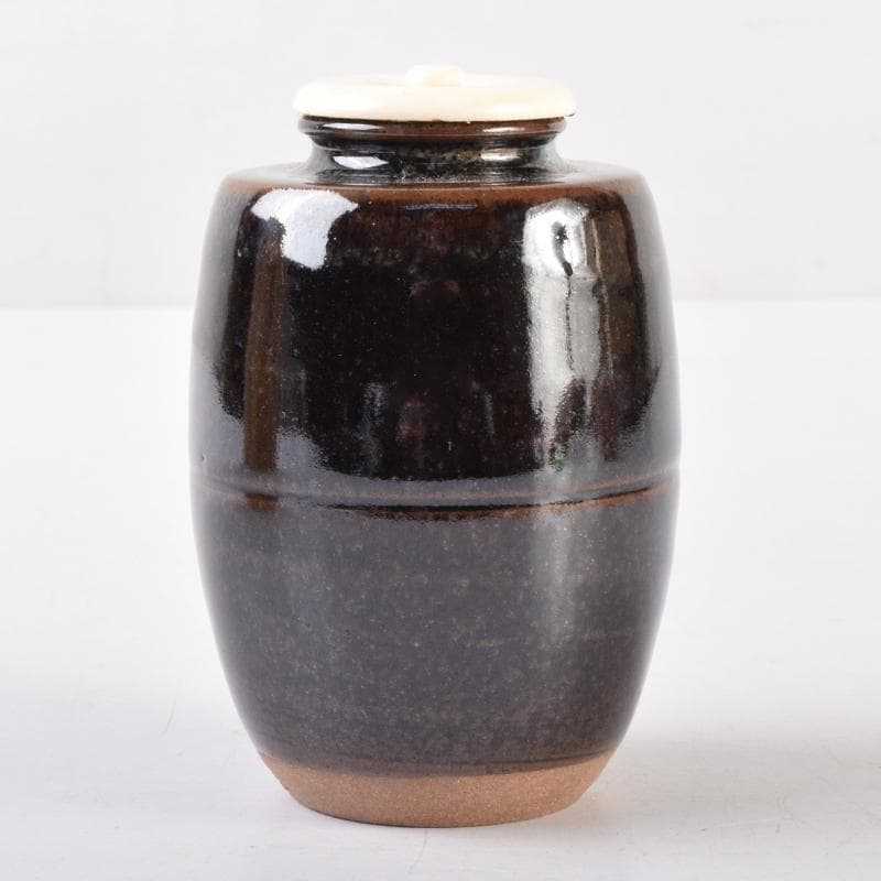 茶道具 京焼 平安喜山造 肩衝茶入 仕覆付 共箱 V 6994 - メルカリ