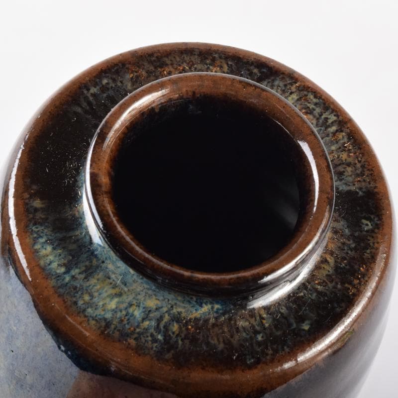 茶道具 京焼 平安喜山造 肩衝茶入 仕覆付 共箱 V 6994 - メルカリ