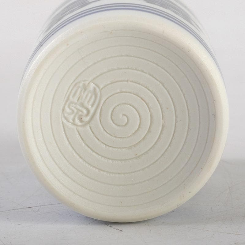 茶道具 平安 三浦竹泉造 染付六寿文 巾筒 共箱 V R5584 - メルカリ