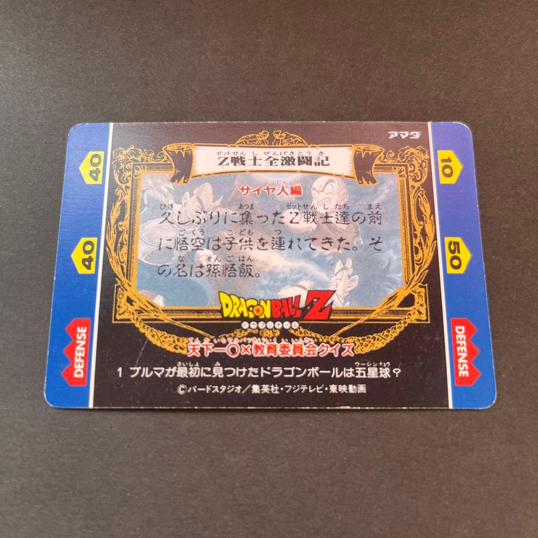 激レア】ドラゴンボールZヒーローコレクションカード 1 悟空＆悟飯