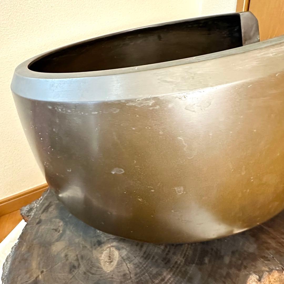 ♦︎未使用品♦︎茶道具 唐銅？面取り風炉 虫喰い 五徳 風炉 - メルカリ