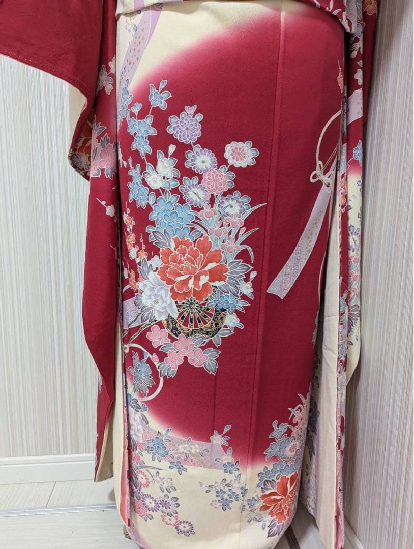 帯する二部式着物 振袖二部式 帯する二部式 振袖
