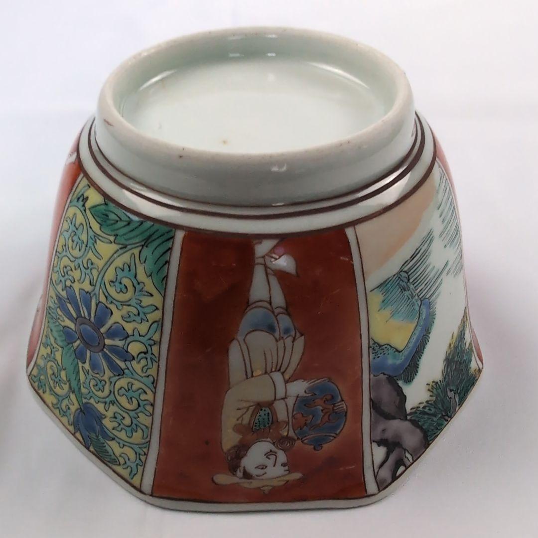 古伊万里深鉢 古伊万里南蛮人文深鉢色絵南蛮人文深鉢 伊万里