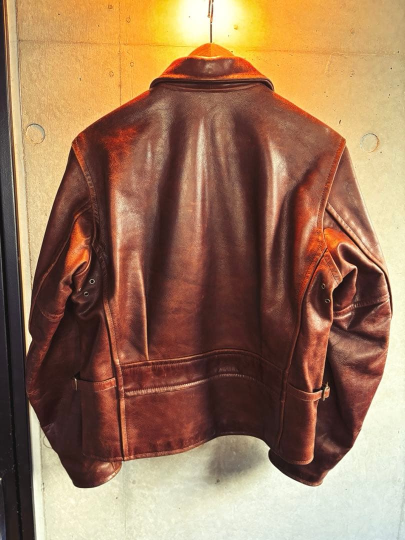 ビーマッコイ ステアハイド シングルライダースジャケットサイズ36