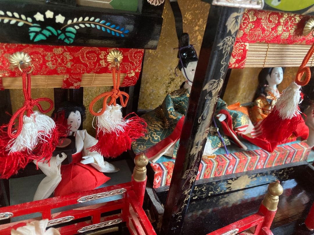 御殿雛　屋敷つき雛人形 アンティーク雛