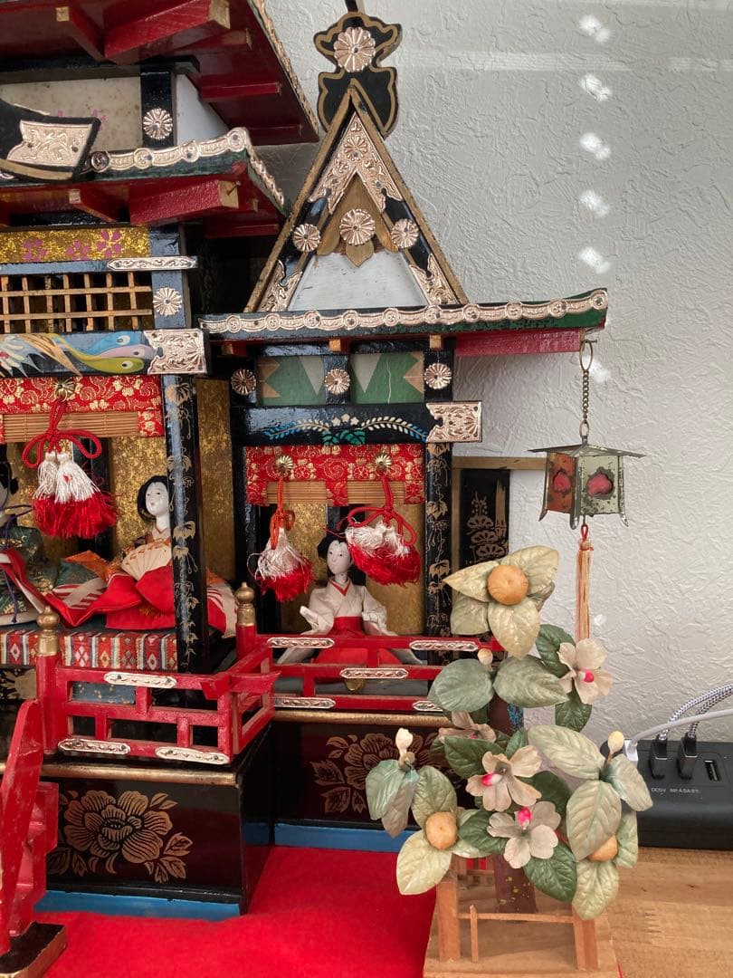 御殿雛　屋敷つき雛人形 アンティーク雛