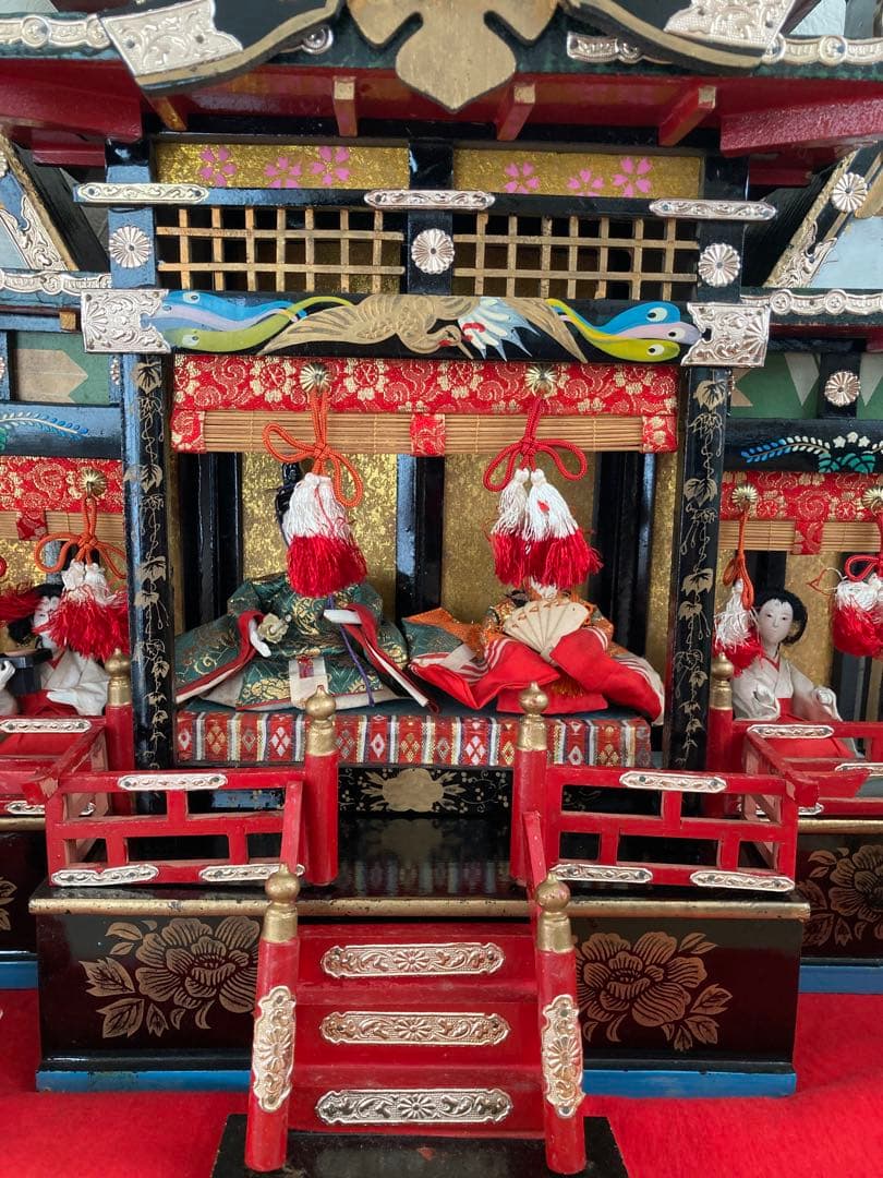 御殿雛　屋敷つき雛人形 アンティーク雛