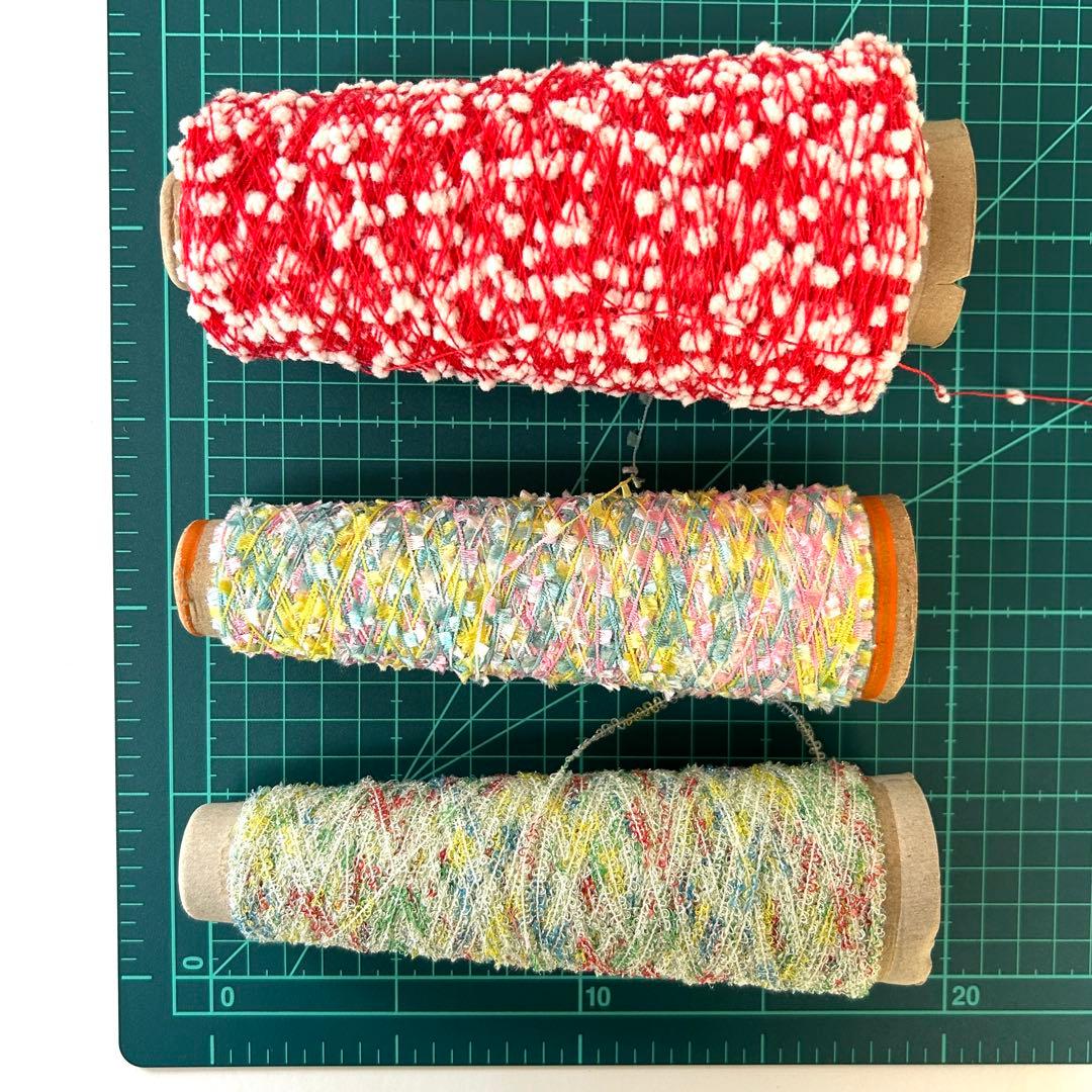 素材糸　ファンシーヤーン　ラッピングヤーン多種　お買い得セット