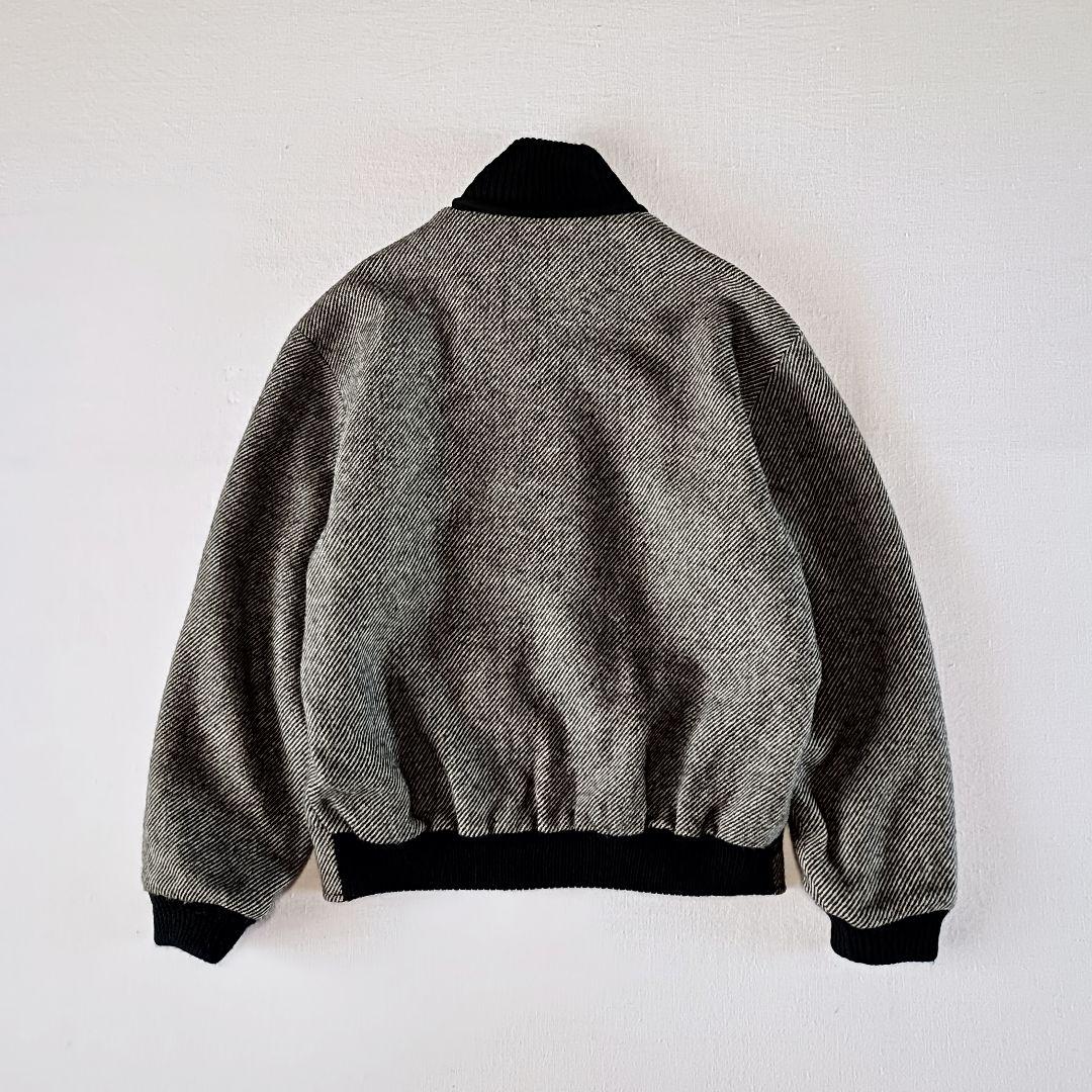 90s フランス製 agnes b ツイードウール ジップブルゾン - メルカリ