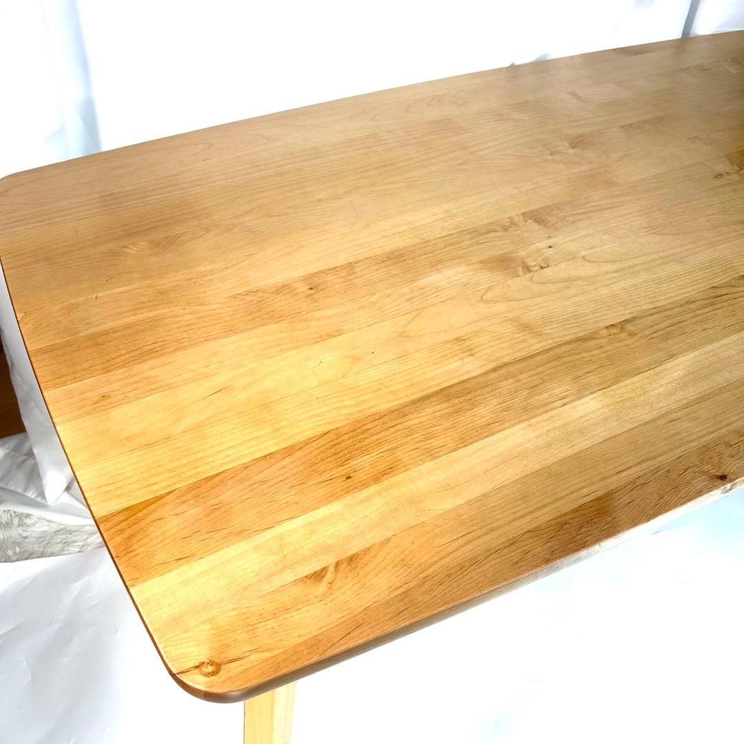波乗人　無印良品　ダイニングテーブル 天然木　無垢材　テーブルのみ