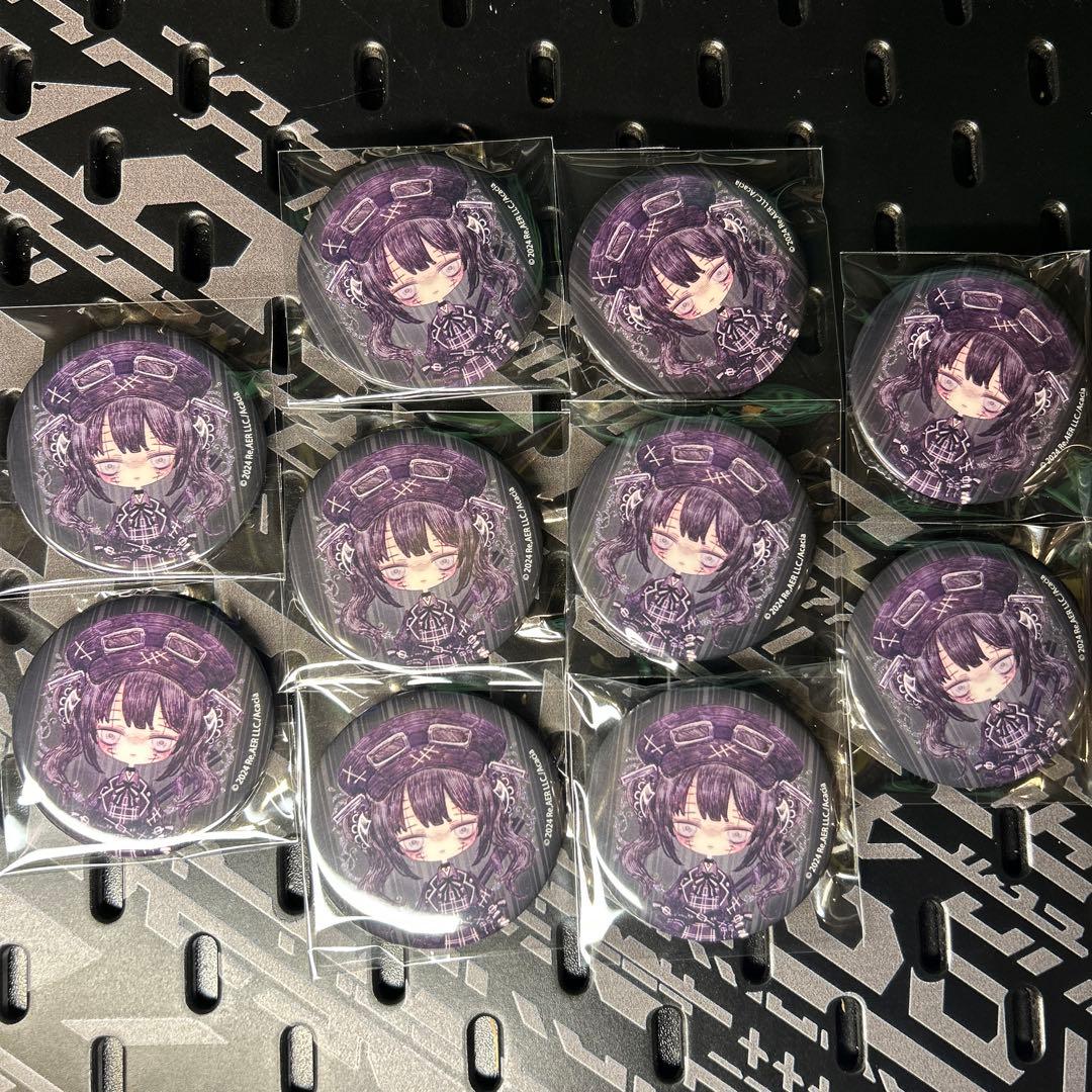 魔法少女ノ魔女裁判 缶バッジ 黒部ナノカ 10個セット まのさば GRA