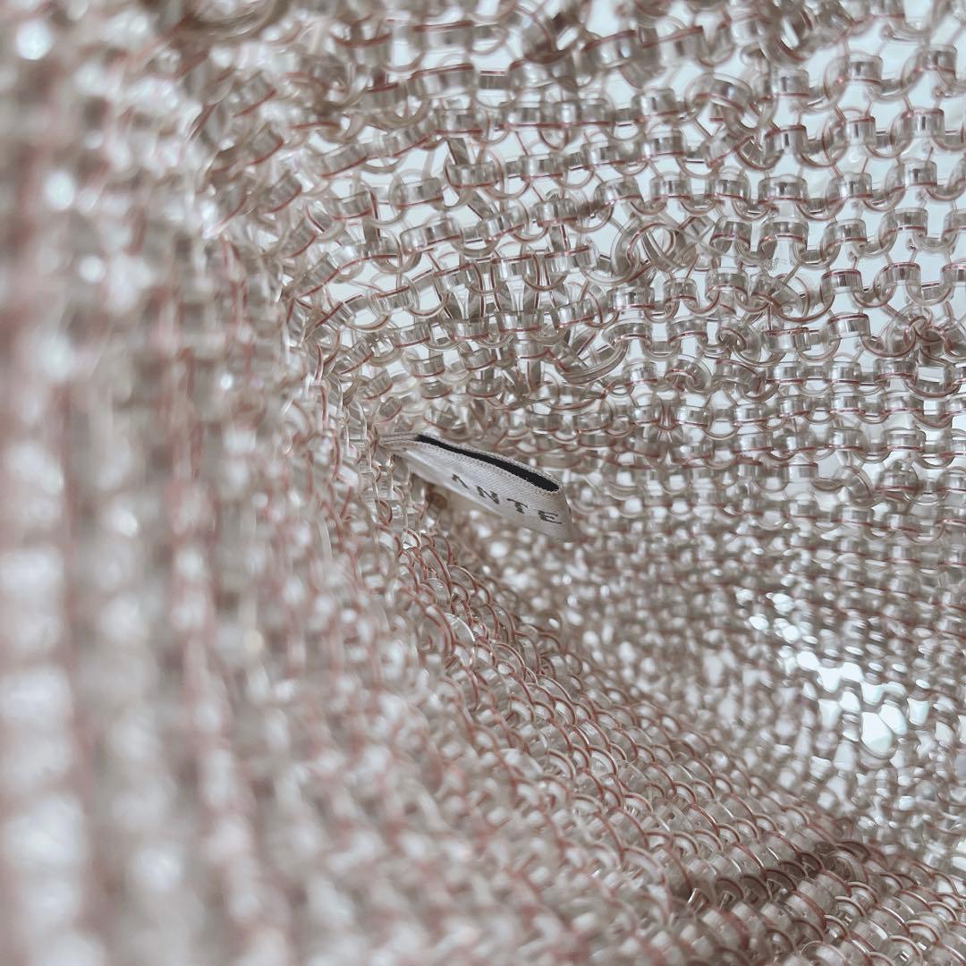 人気色　アンテプリマ　スタンダードスクエアミディアム　チェーン付　ピンクシルバー