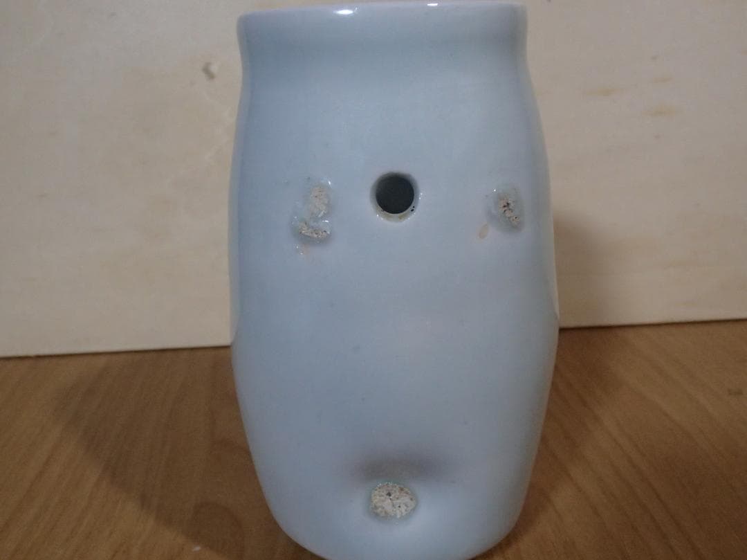 茶道　掛花入 青磁　島田文雄　花入れ