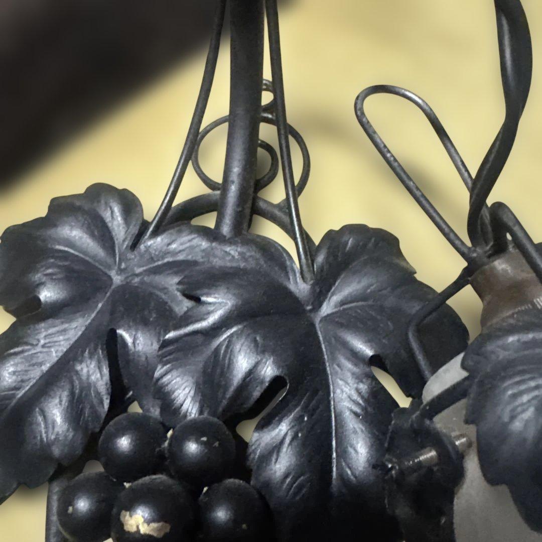 アンティークランプ フラワーモチーフ ミューラー兄弟 吊り下げライト