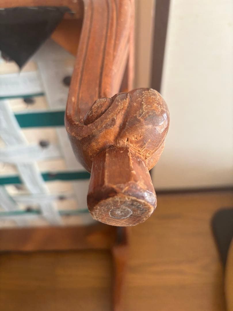 猫脚 ピンク ベルベット ヴィンテージ スツール オットマン 猫脚