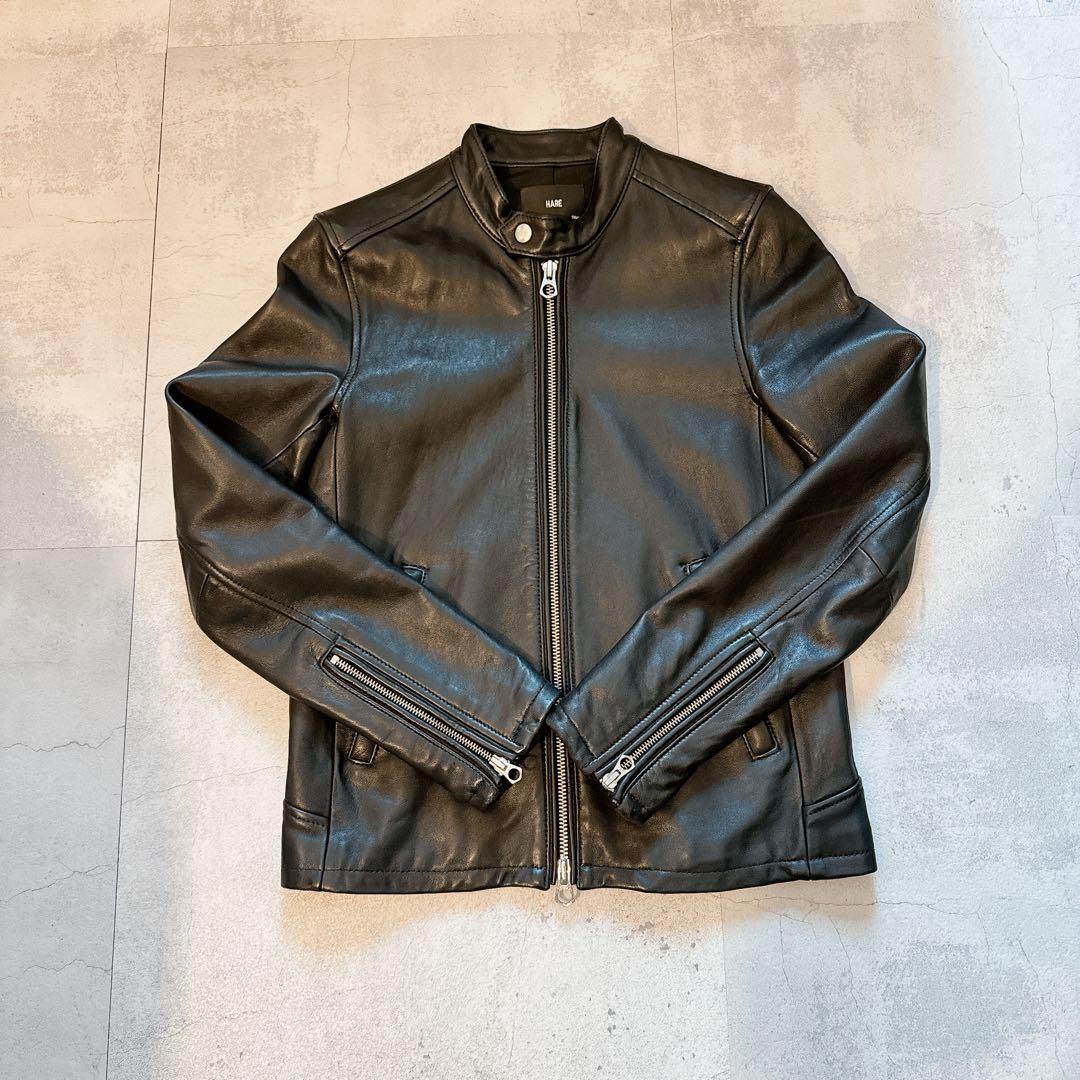 チョッパー様専用 HARE シングルライダース レザージャケット Sサイズ 黒