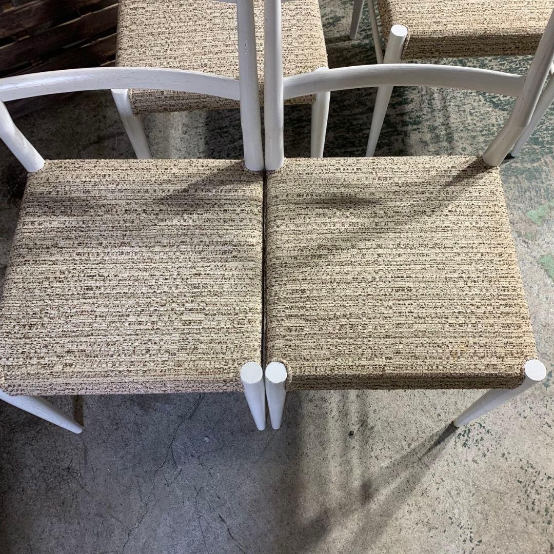 I597\" nissin 日進木工 ダイニング 5点セット ホワイト