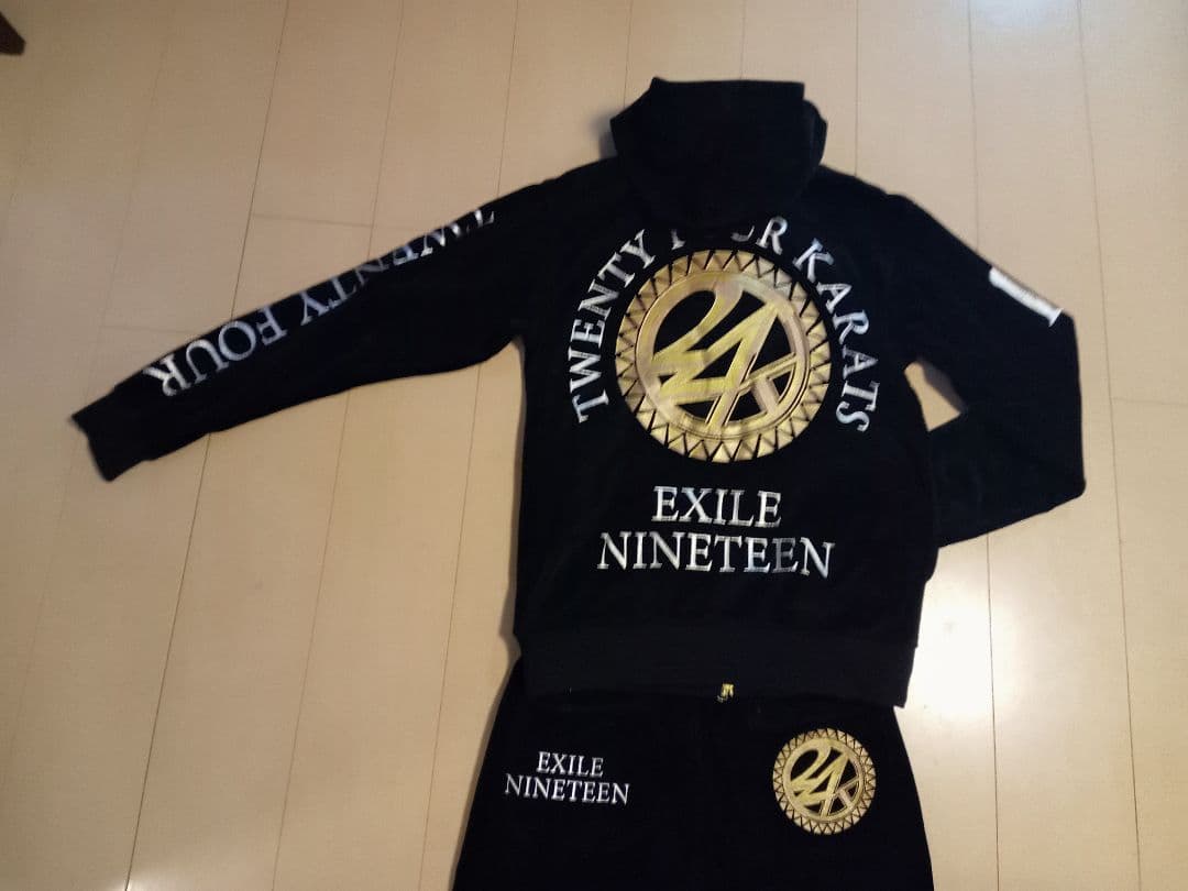 40新品未使用【24karats×EXILE】ベロアジャージ セットアップ 美品