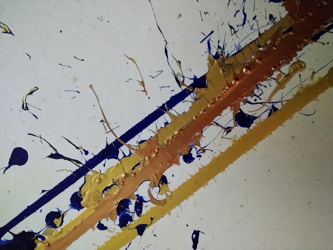 b抽象1点物・今井アレクサンドルのアクリル画