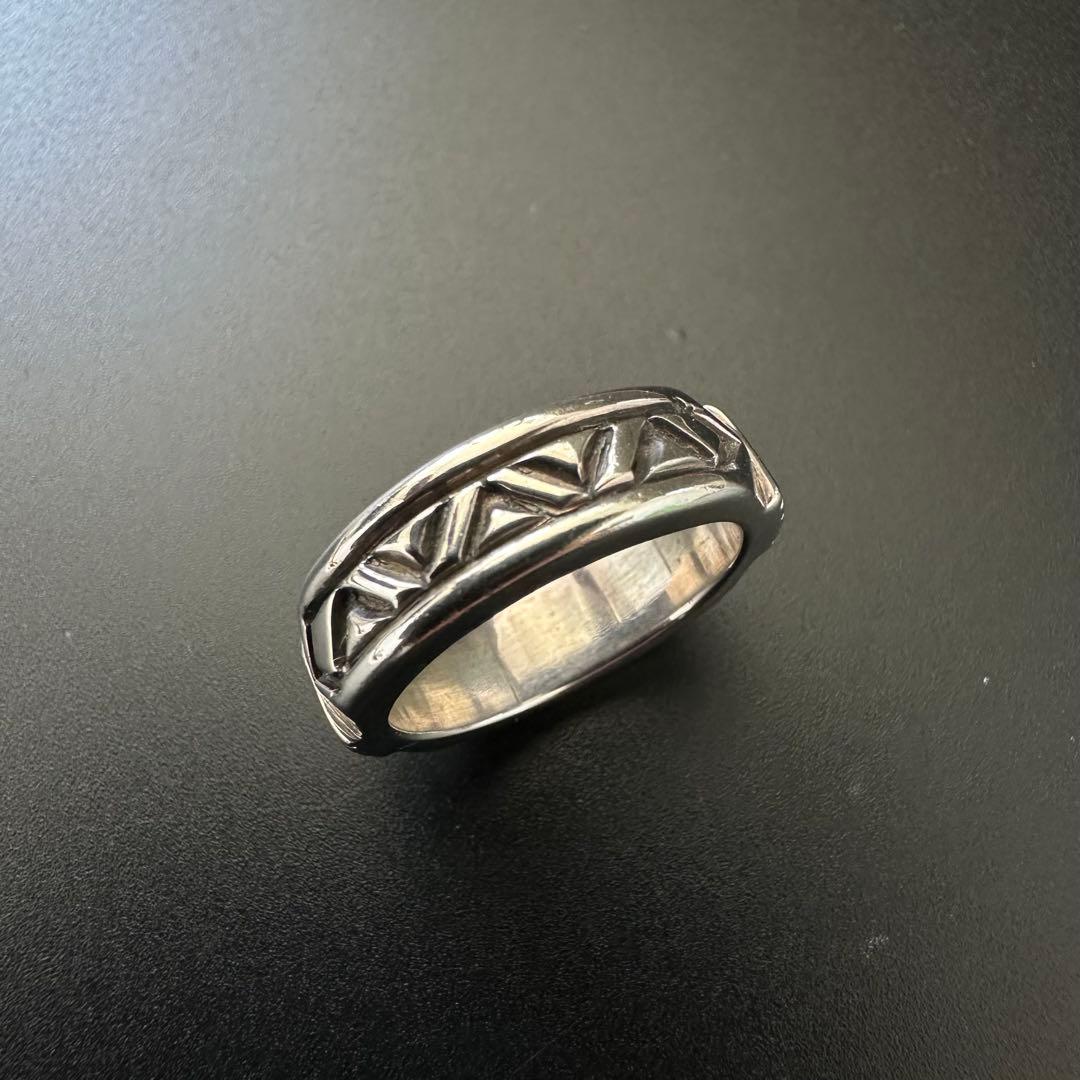 Navajo Jennifer Curtis スタンプワーク リング 13号