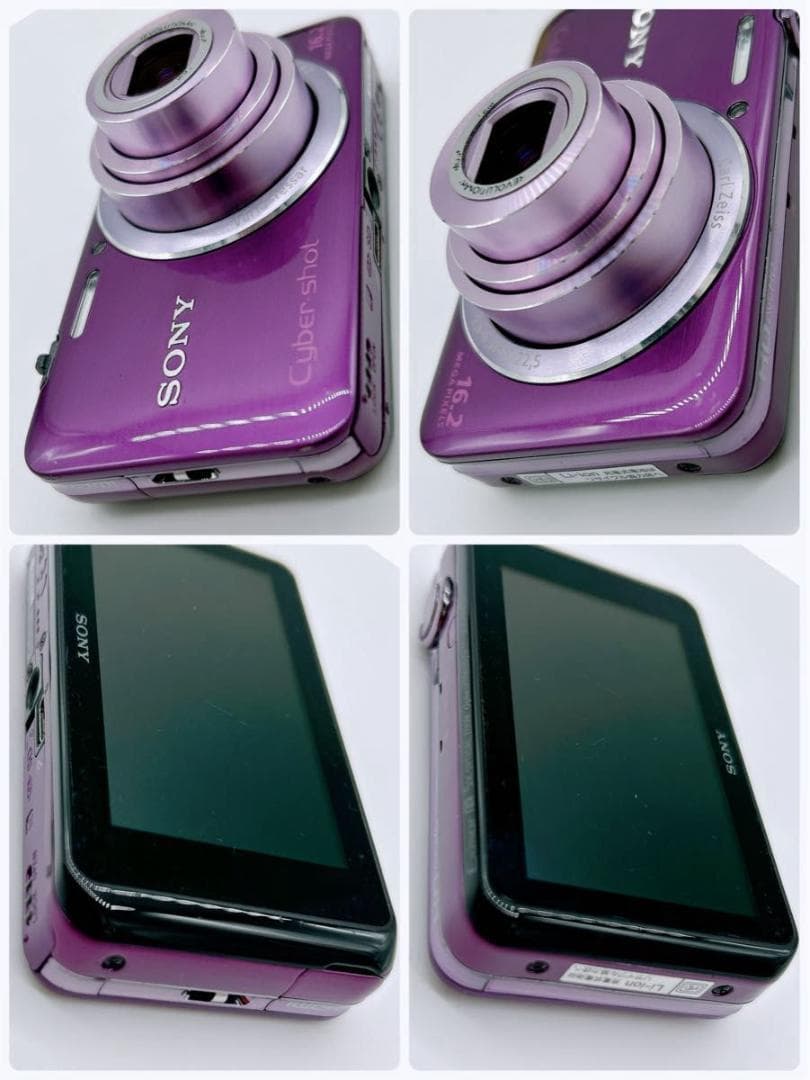 SONY Cyber shot DSC-WX30 レトロデジカメ バイオレット 美品】SONY