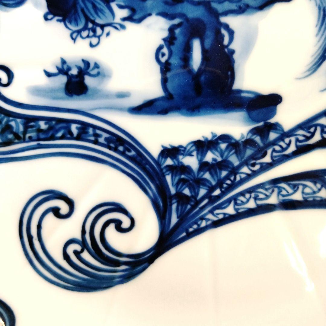 加藤 利昌 清水焼 青華瑞鳥皿5客