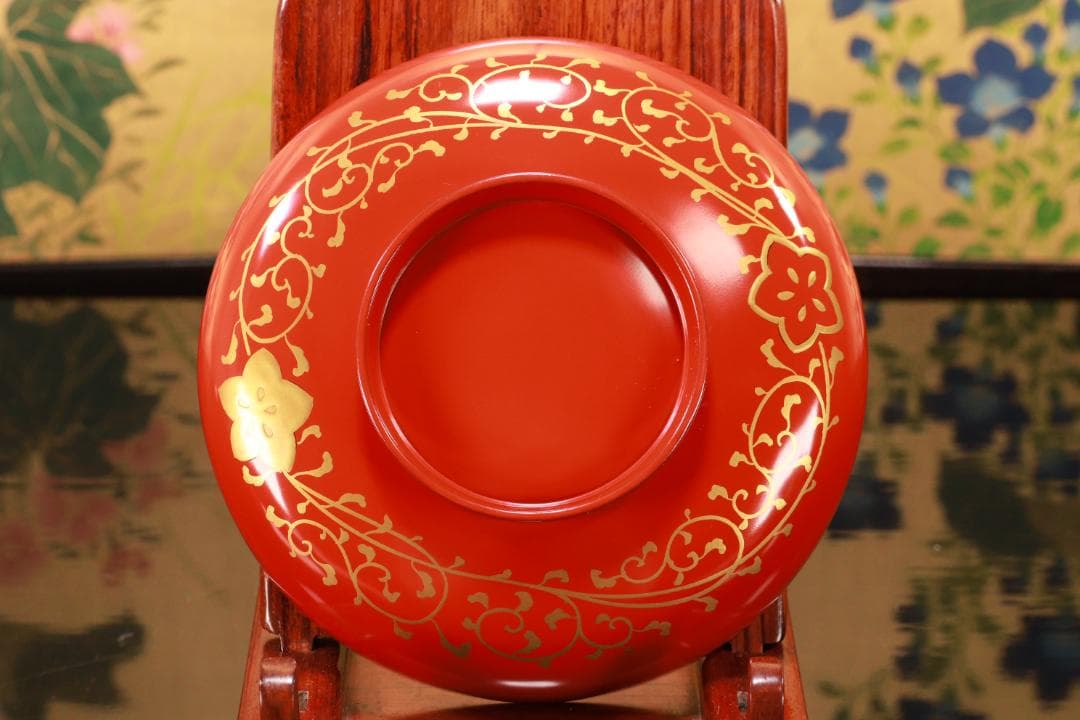 時代漆器 輪島塗 四君子蒔絵 吸物椀 五客 木製 BJ120