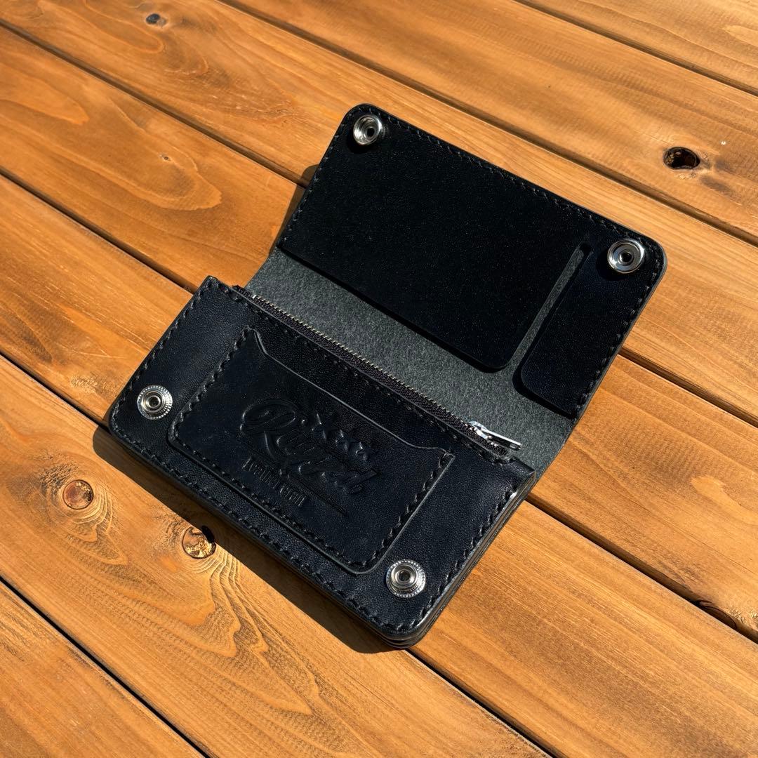 ミドルトラッカーウォレット　北米産ステアハイド　アポロコンチョ