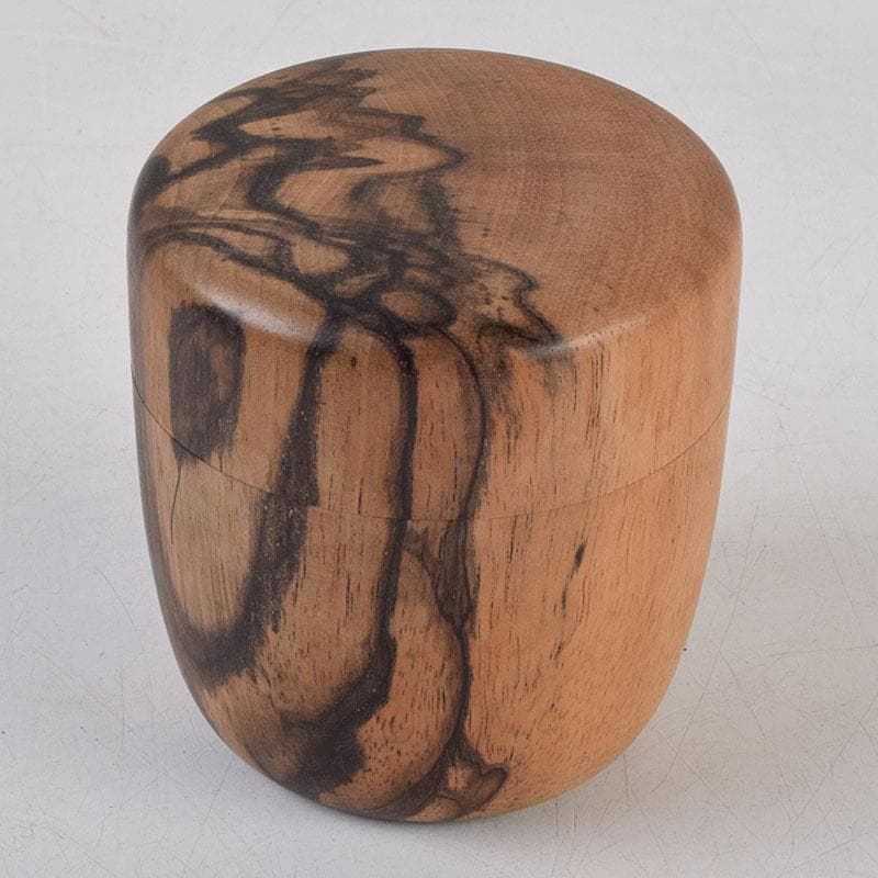 茶道具 天然木 黒柿製 棗 V 9048