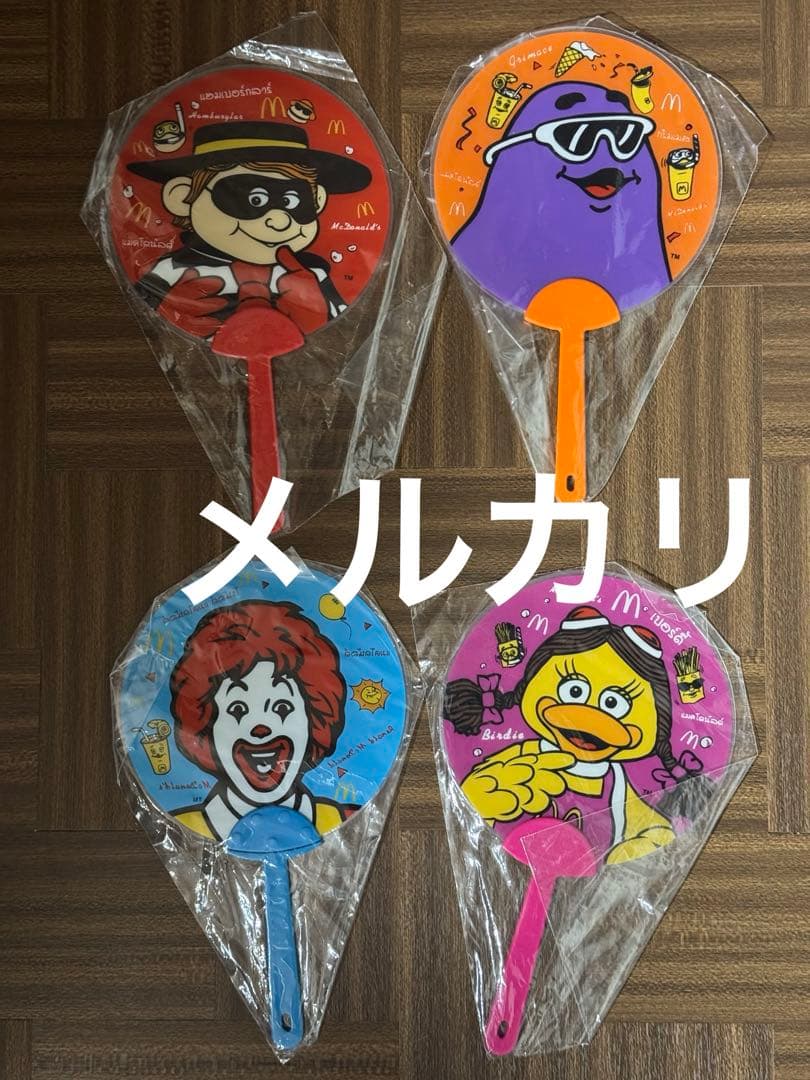 海外 タイ マクドナルド ヴィンテージ プラ うちわ ディスプレイ 激