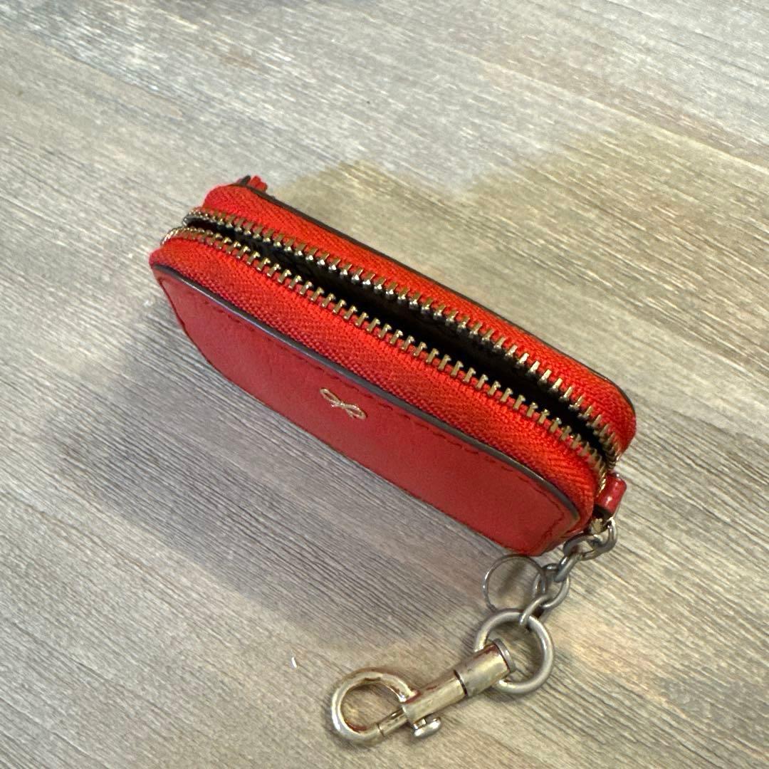 ANYA HINDMARCH レザーケース レッド