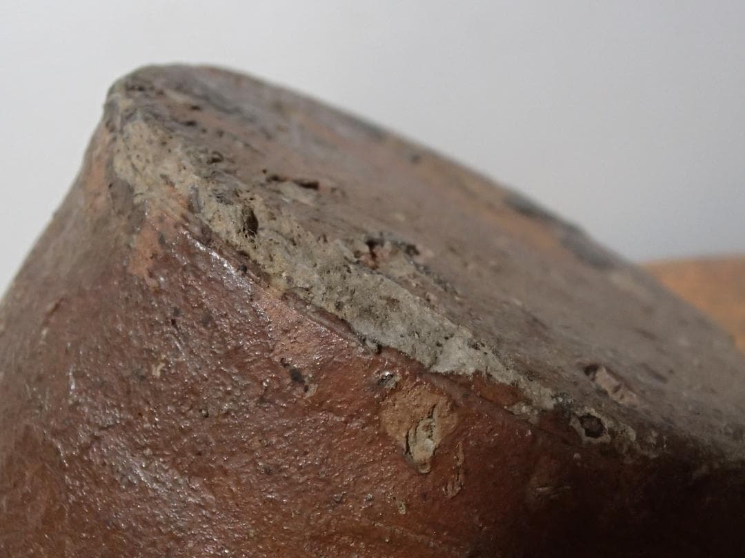 骨董　花瓶　越前お歯黒壺