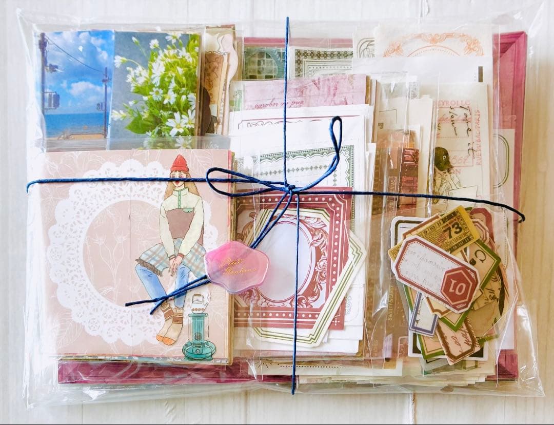 ⑪ コラージュ素材 350点以上 おすそ分け まとめ売り 詰め合わせ 海外